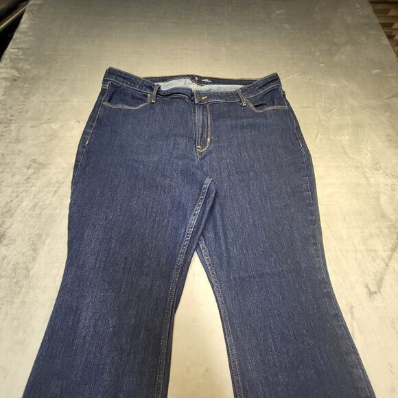 Old Navy Jeans Womens 18 Blue Wow Boot Cut Distressed Denim Stretch - Picture 2 of 10
